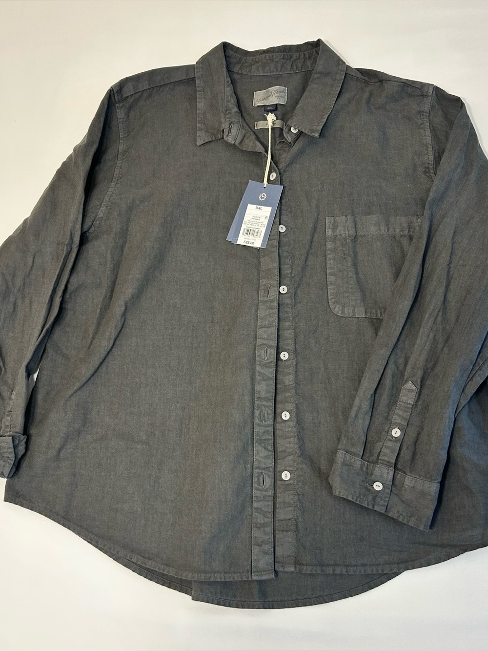 Universal Thread Men's Dark Gray Button-Down Shirt